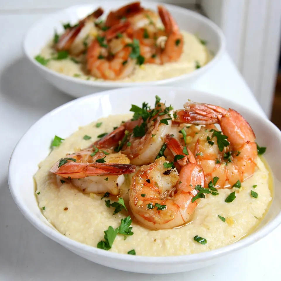 Garlic Butter Shrimp And Grits Flavorful and Easy Dish