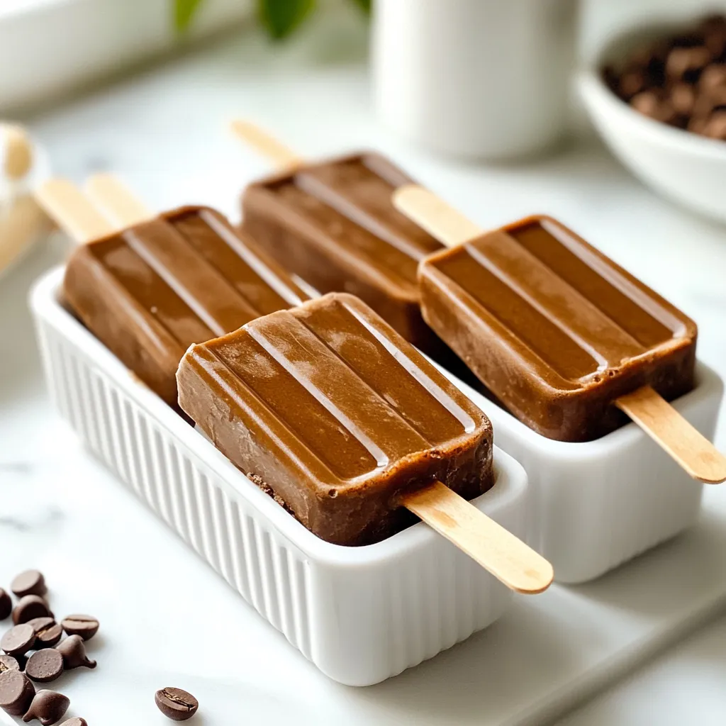Mocha Iced Coffee Popsicles Simple and Delicious Treat