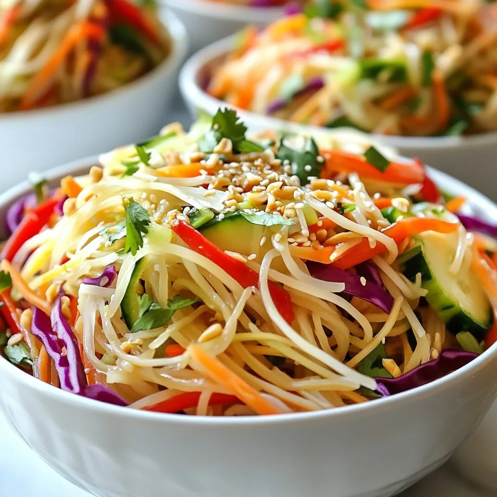 Chili Garlic Asian Noodle Salad Fresh and Tasty Dish