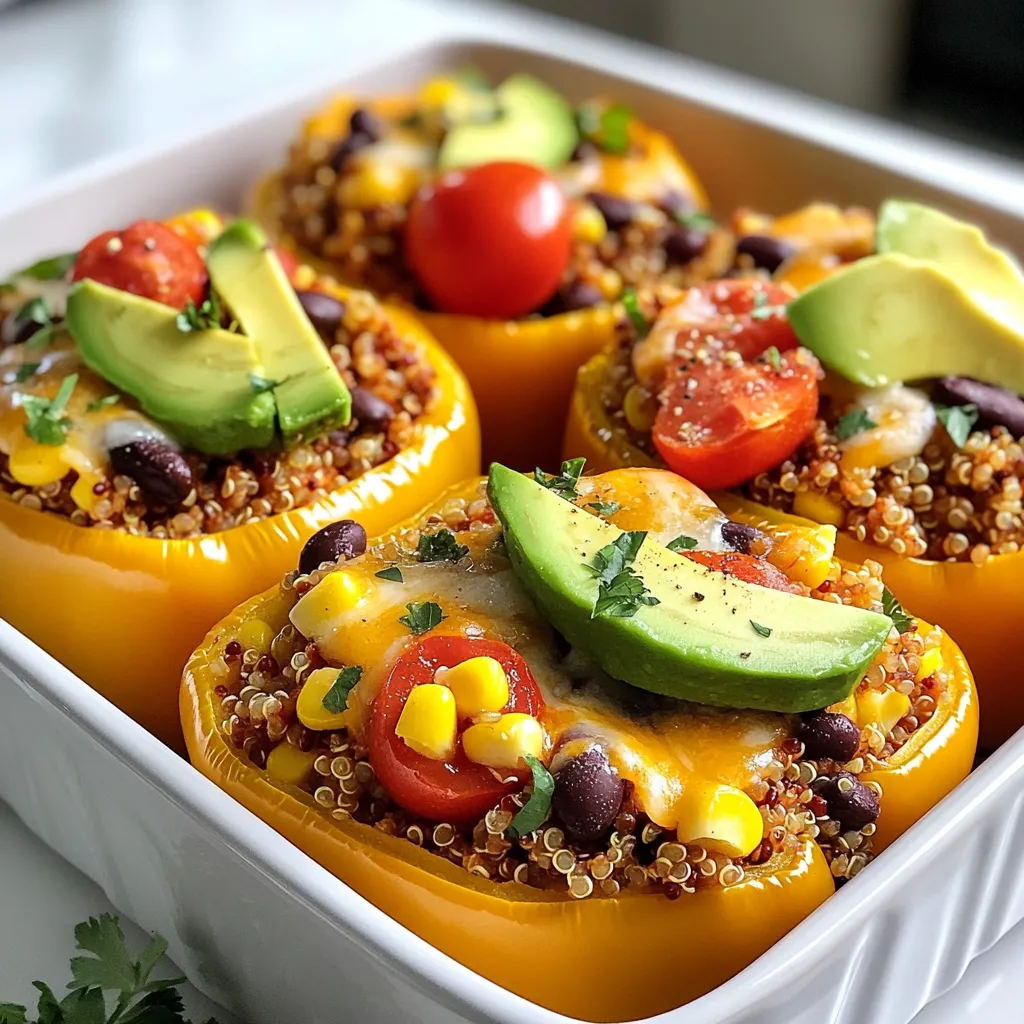 Fiesta Quinoa Stuffed Peppers Flavorful and Easy Meal