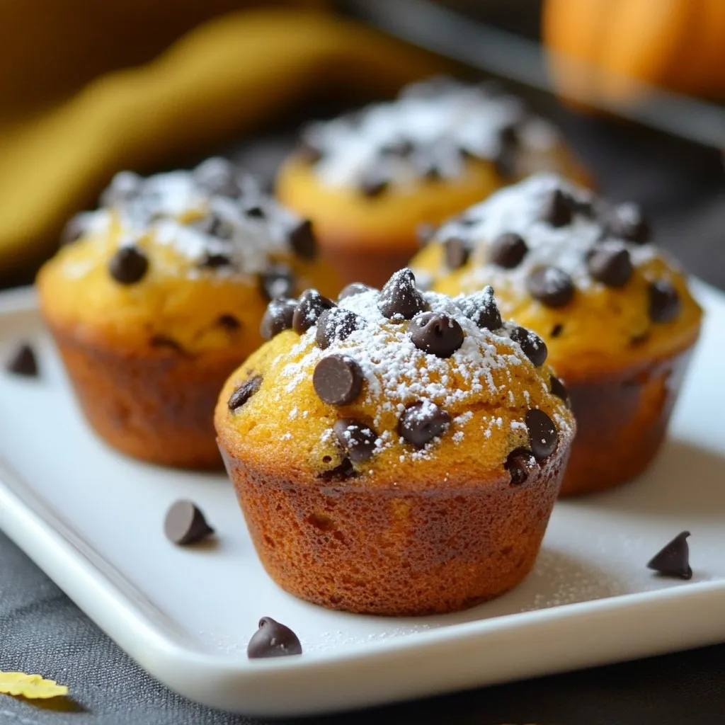 Pumpkin Chocolate Chip Muffins Delightful Fall Snack
