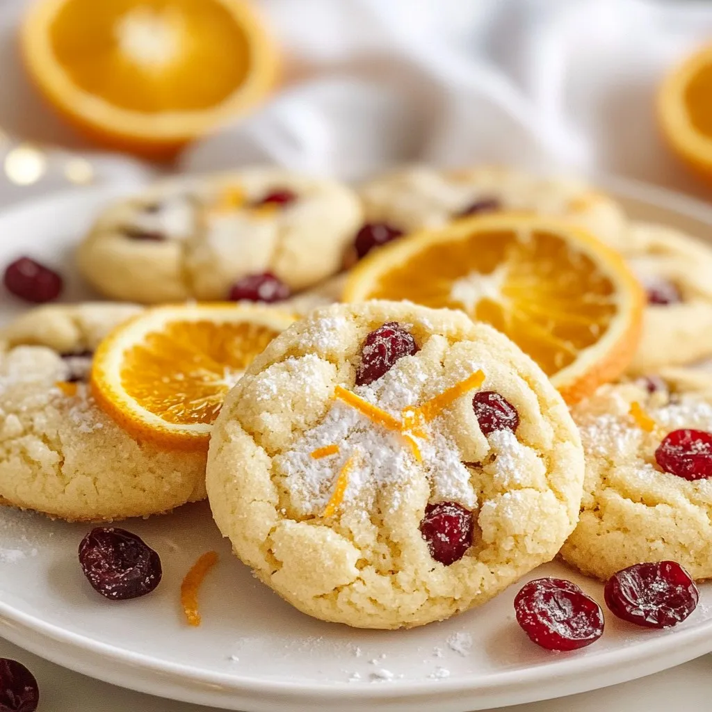 Cranberry Orange Sugar Cookies Delightful Holiday Treat