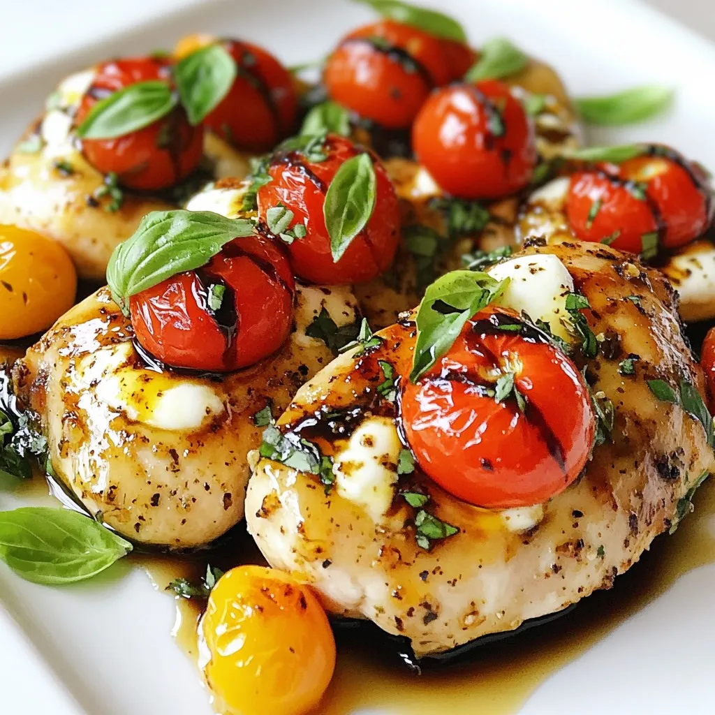 Balsamic Glazed Caprese Chicken Flavorful Dinner Delight