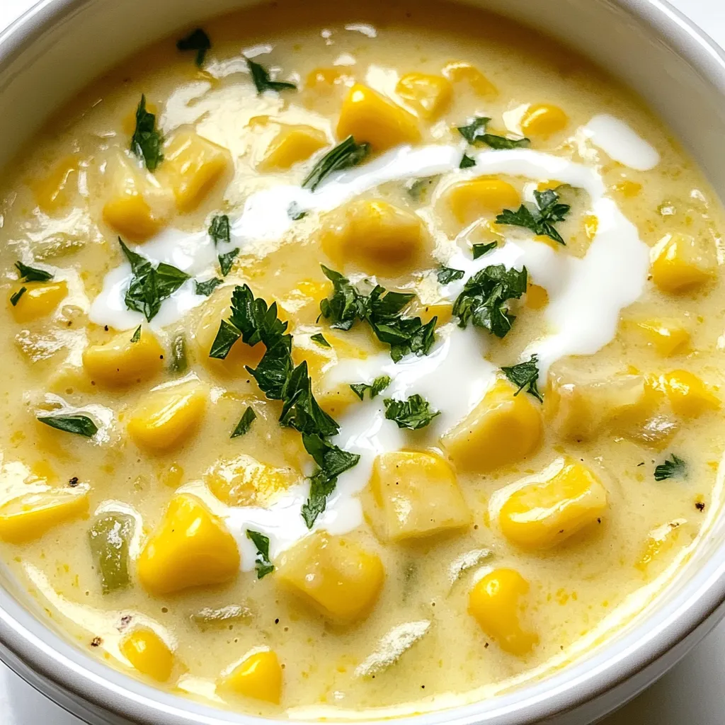 Creamy Corn Chowder Hearty and Flavorful Delight