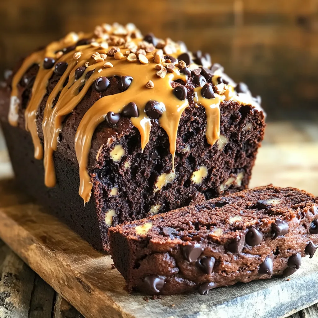 Chocolate Peanut Butter Banana Bread Irresistible Treat