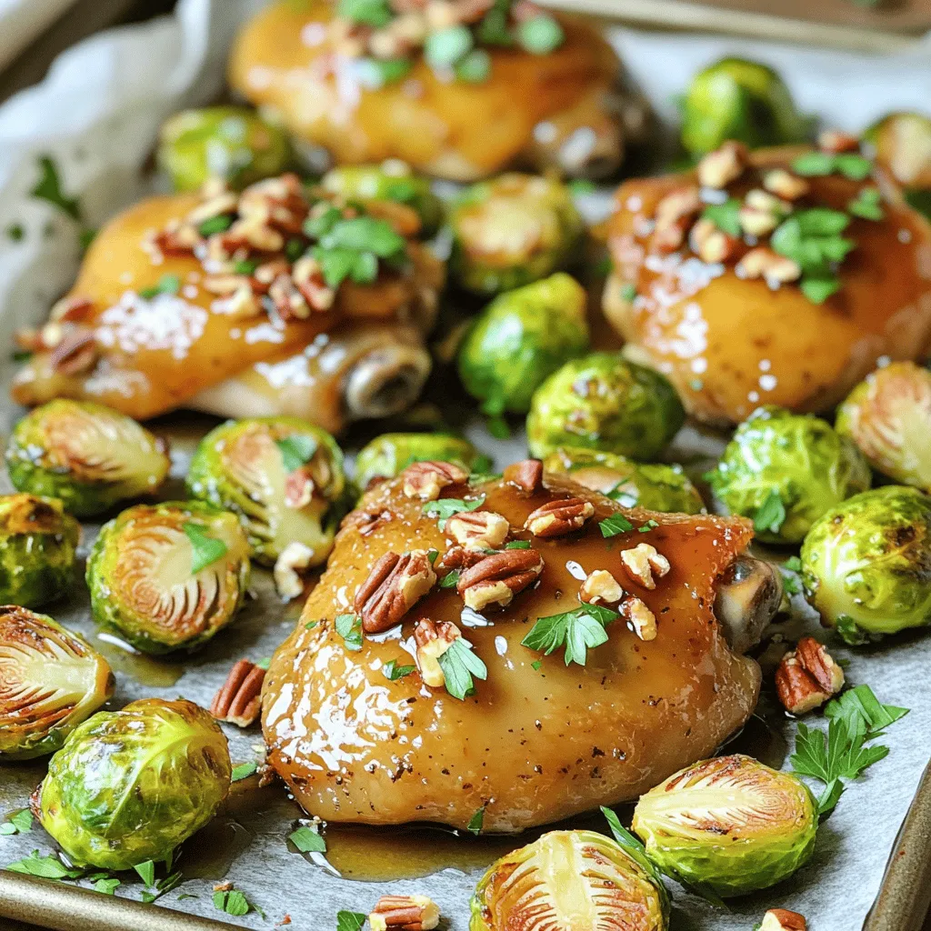 Sheet-Pan Maple Dijon Chicken with Brussels Sprouts Delight