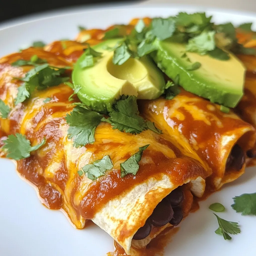 Spicy Black Bean Enchiladas Flavorful and Easy Recipe