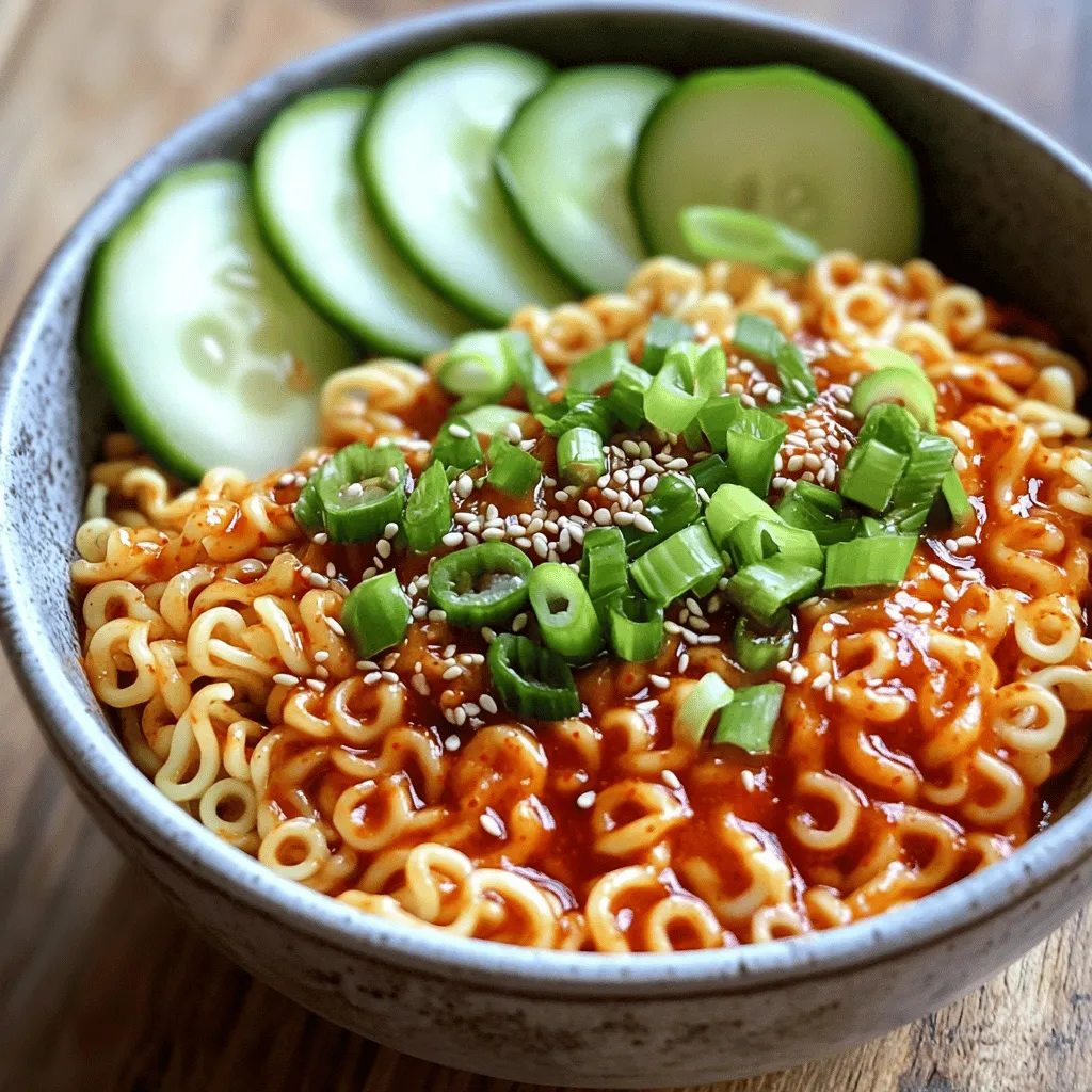Minute Spicy Gochujang Noodles Quick and Easy Meal