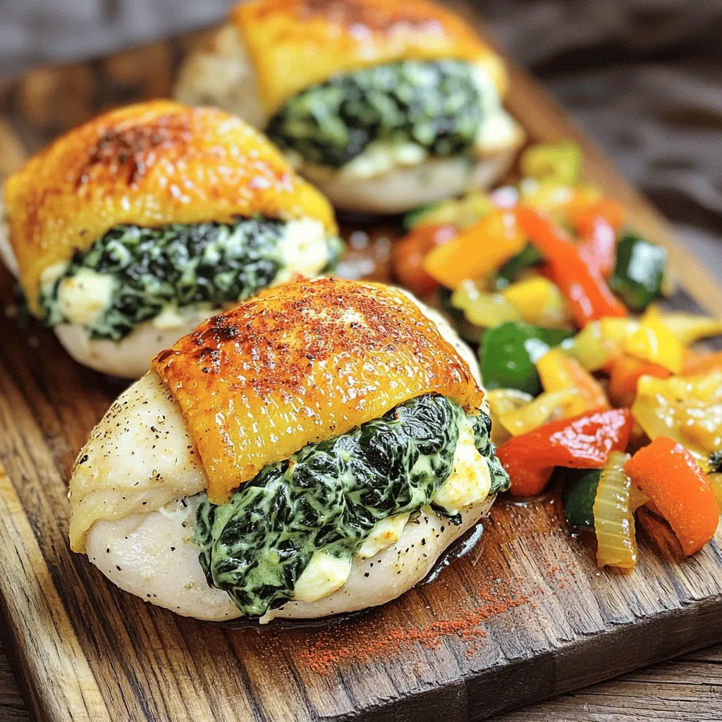 Creamy Spinach Stuffed Chicken Flavorful Dinner Delight