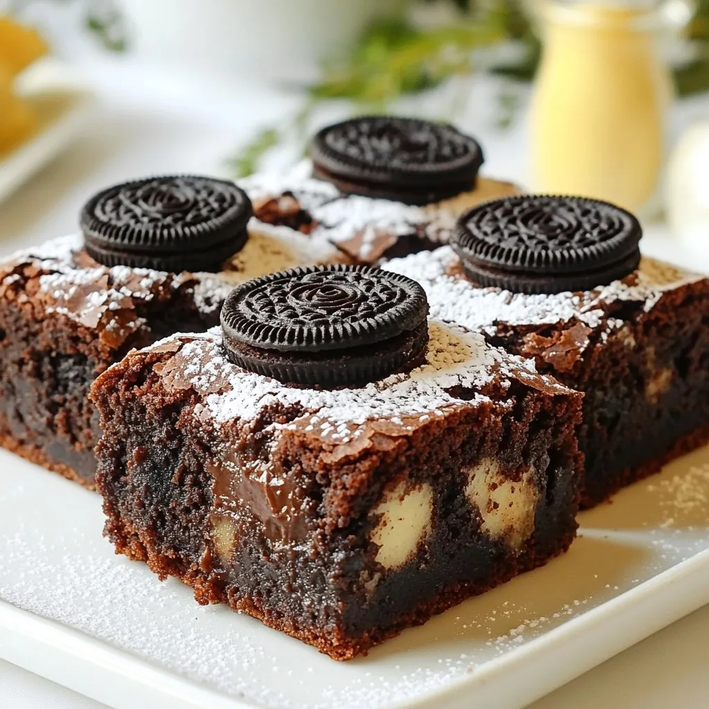 Oreo Stuffed Brownies Irresistible Chocolate Delight