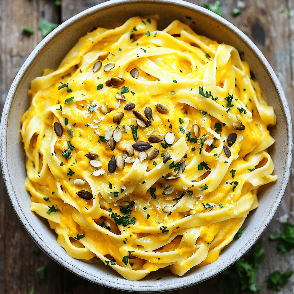 Vegan Pumpkin Alfredo Pasta Creamy and Simple Meal
