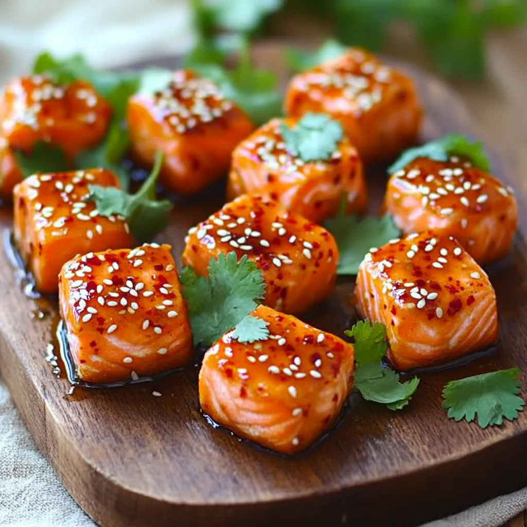 Air Fryer Sweet Chili Salmon Bites Flavorful Treat