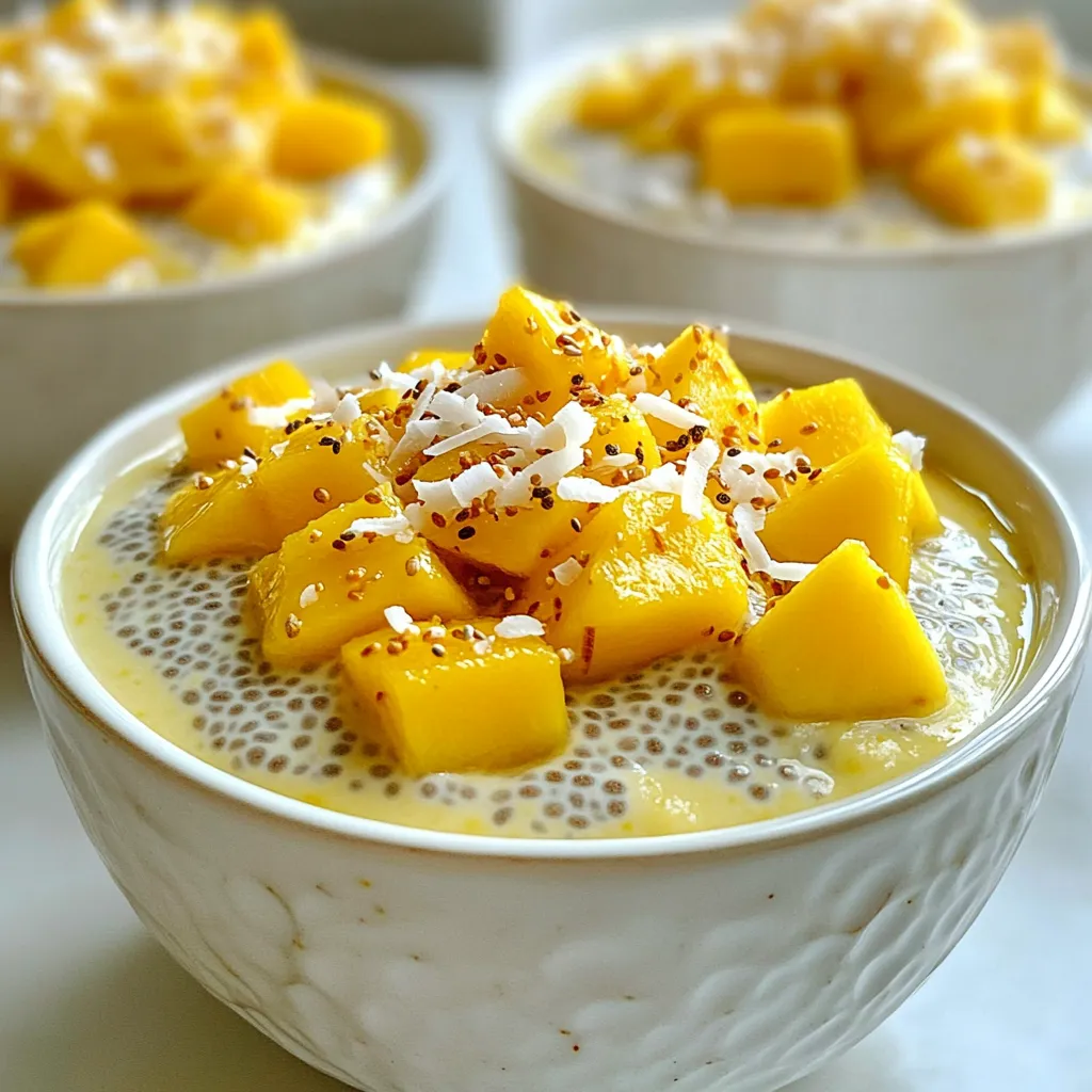 Coconut Mango Chia Pudding Tasty and Healthy Recipe