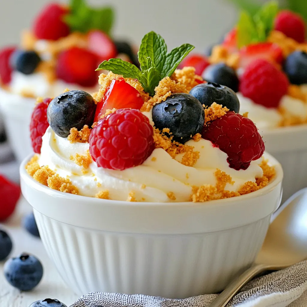 Berry Cheesecake Salad Refreshing and Easy Dessert