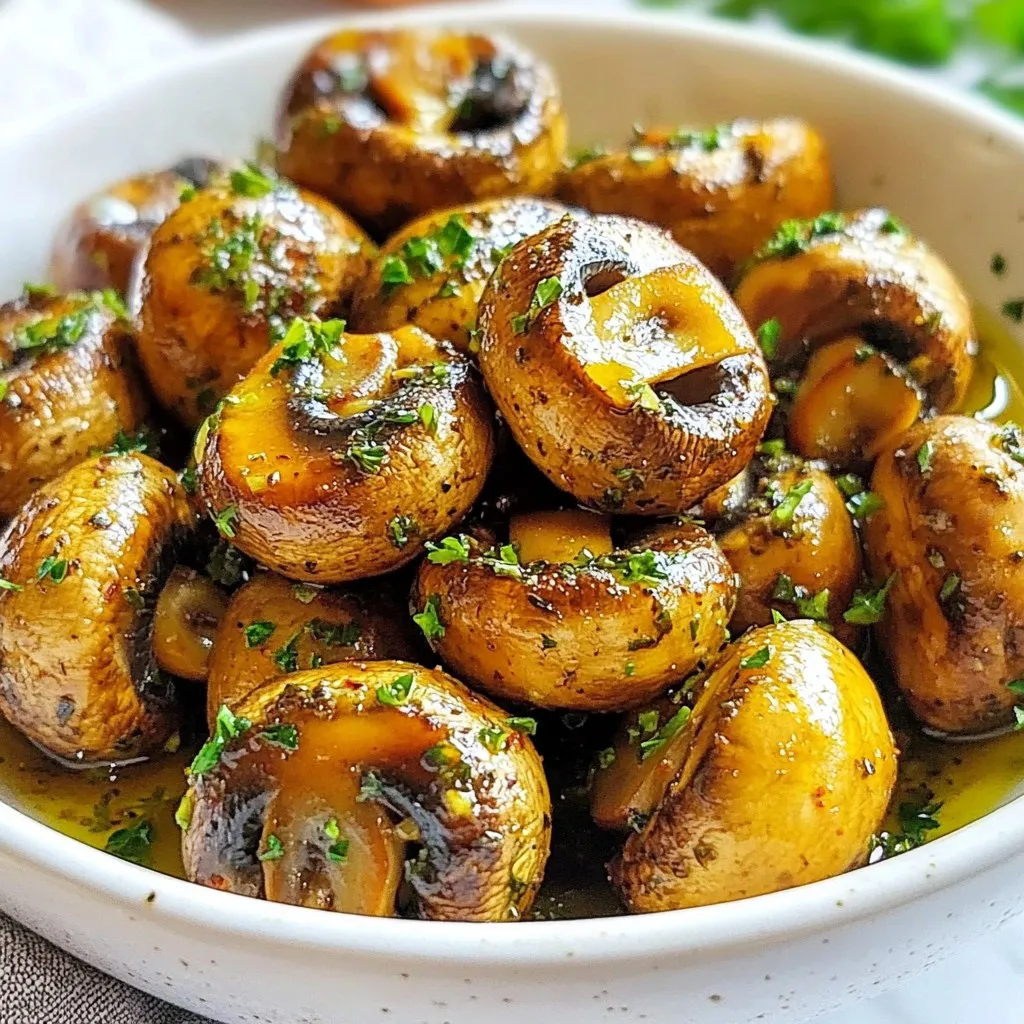 Garlic Herb Roasted Mushrooms Flavorful Easy Recipe