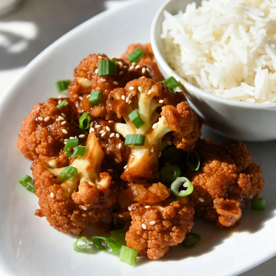 Crispy General Tso’s Cauliflower Irresistible Delight