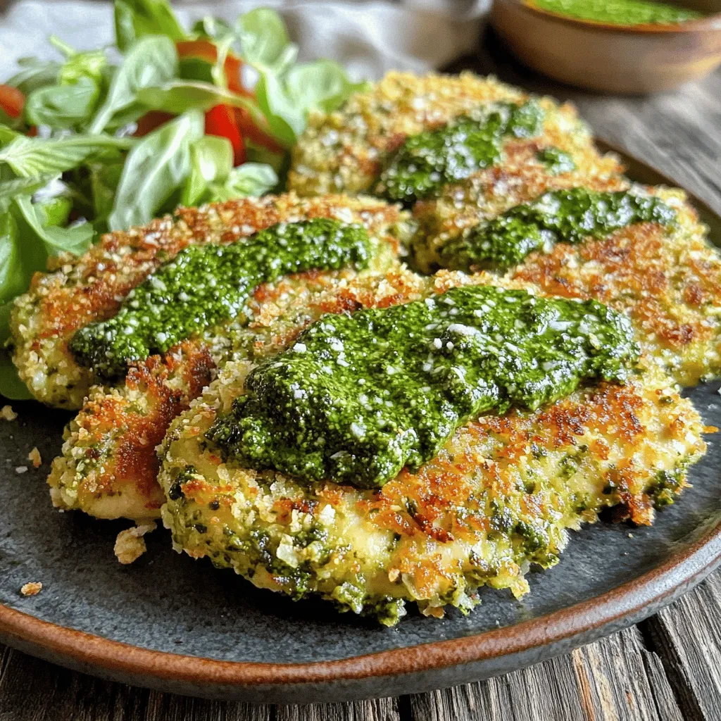 Crispy Pesto Chicken Cutlets Air Fryer Delight