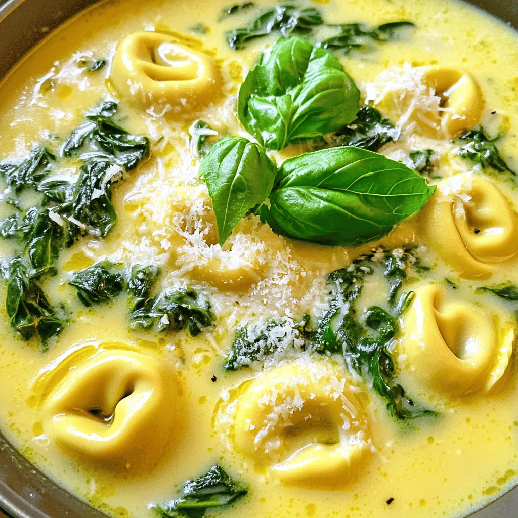 Creamy Spinach Tortellini Soup Flavorful Comfort Dish
