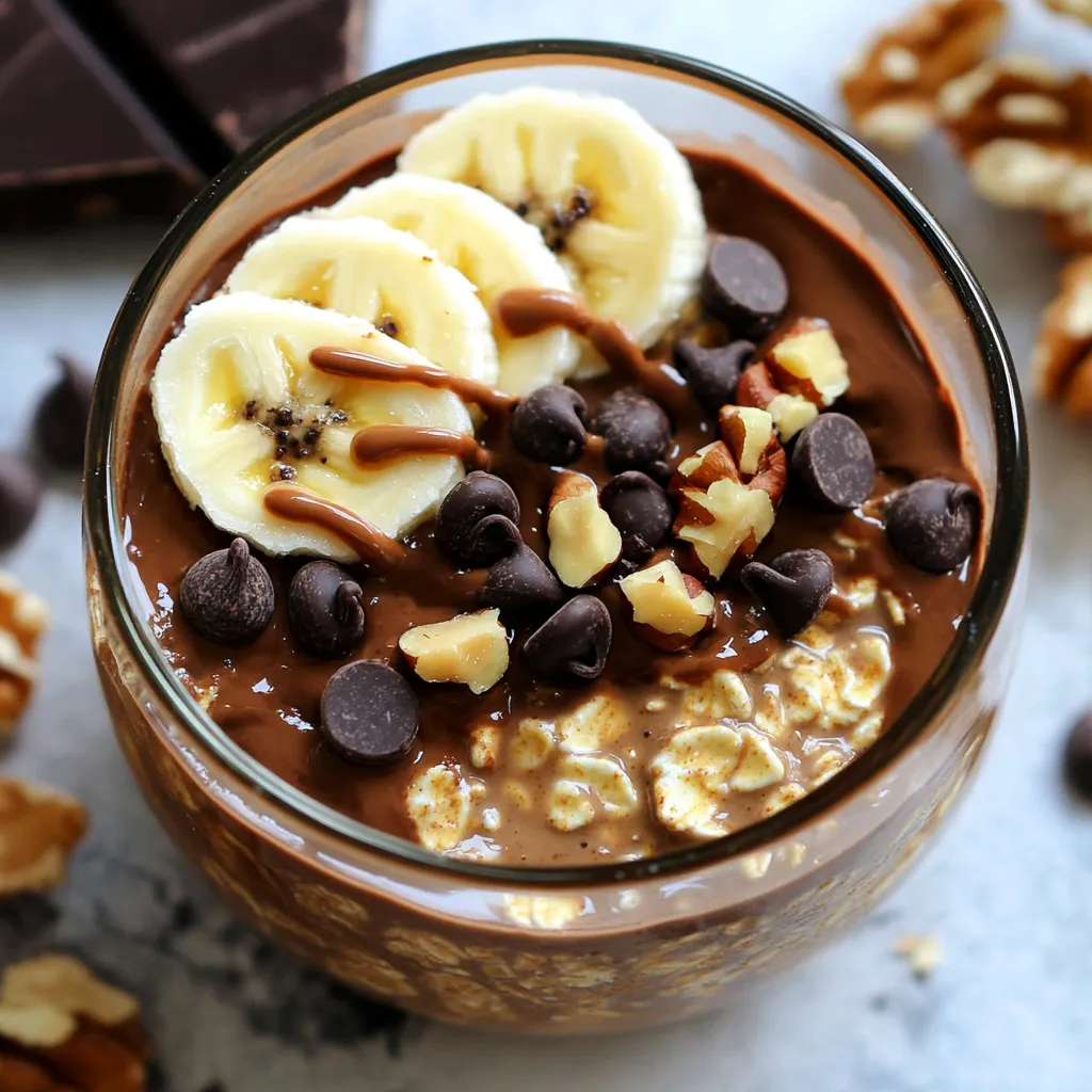 High-Protein Brownie Batter Overnight Oats Recipe