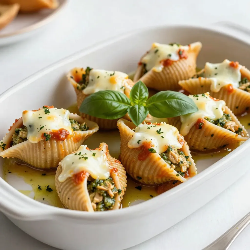 Pesto Chicken Stuffed Shells Easy and Flavorful Meal