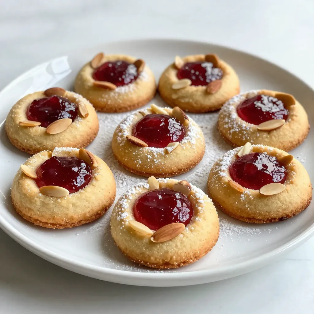 Raspberry Almond Thumbprint Cookies Simple Treats