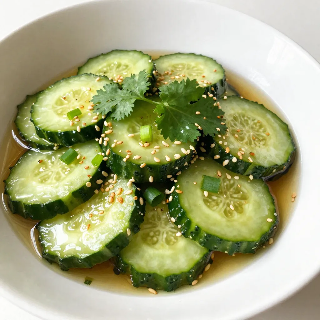 Spicy Sesame Cucumber Salad Fresh and Flavorful Dish