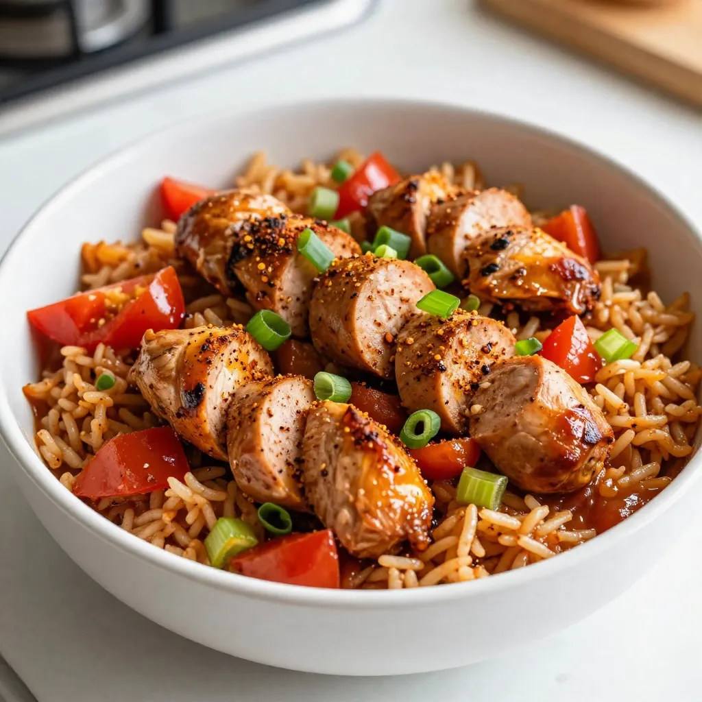 One-Pot Chicken Sausage Jambalaya Flavorful Delight