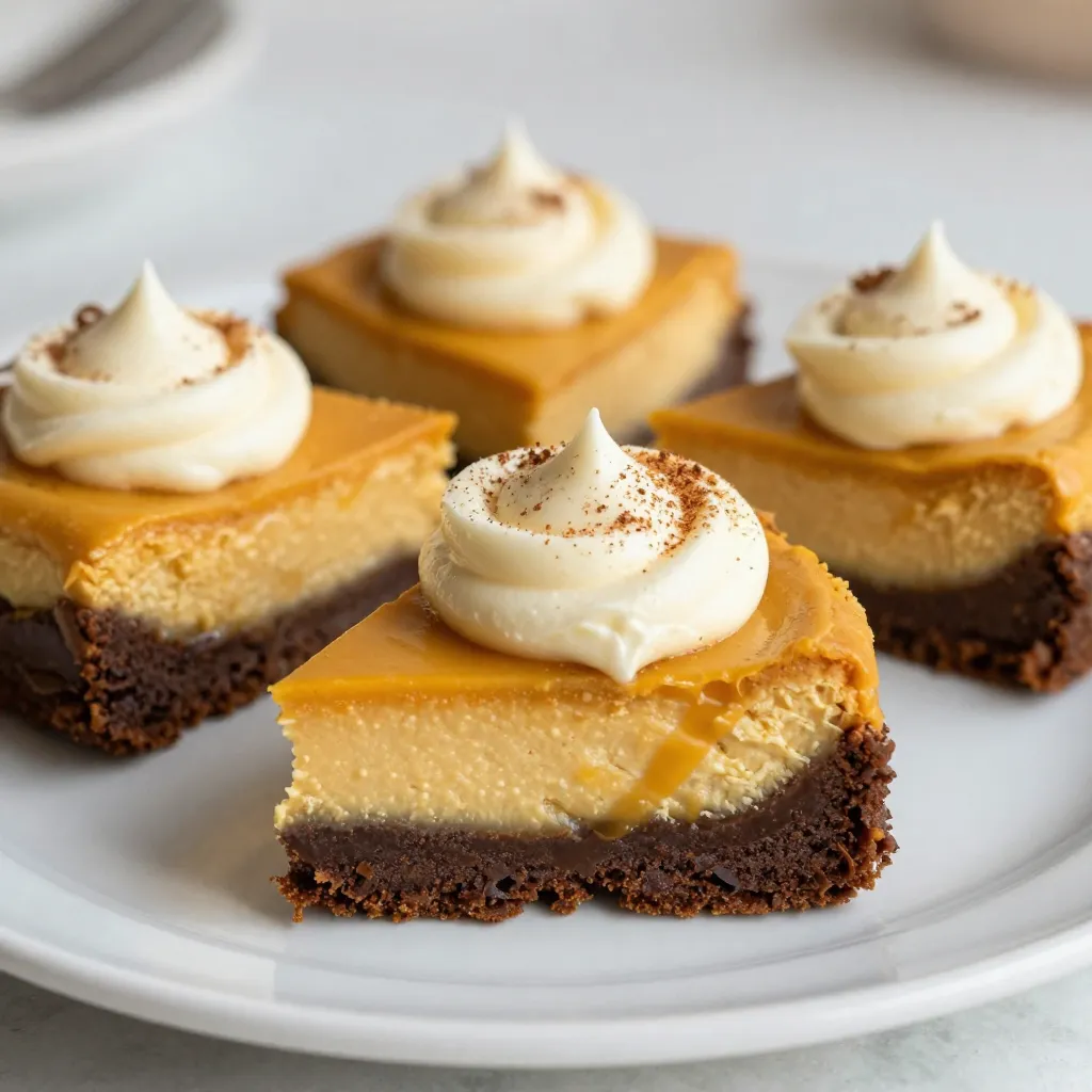 Pumpkin Cheesecake Brownies Irresistible Dessert Treat
