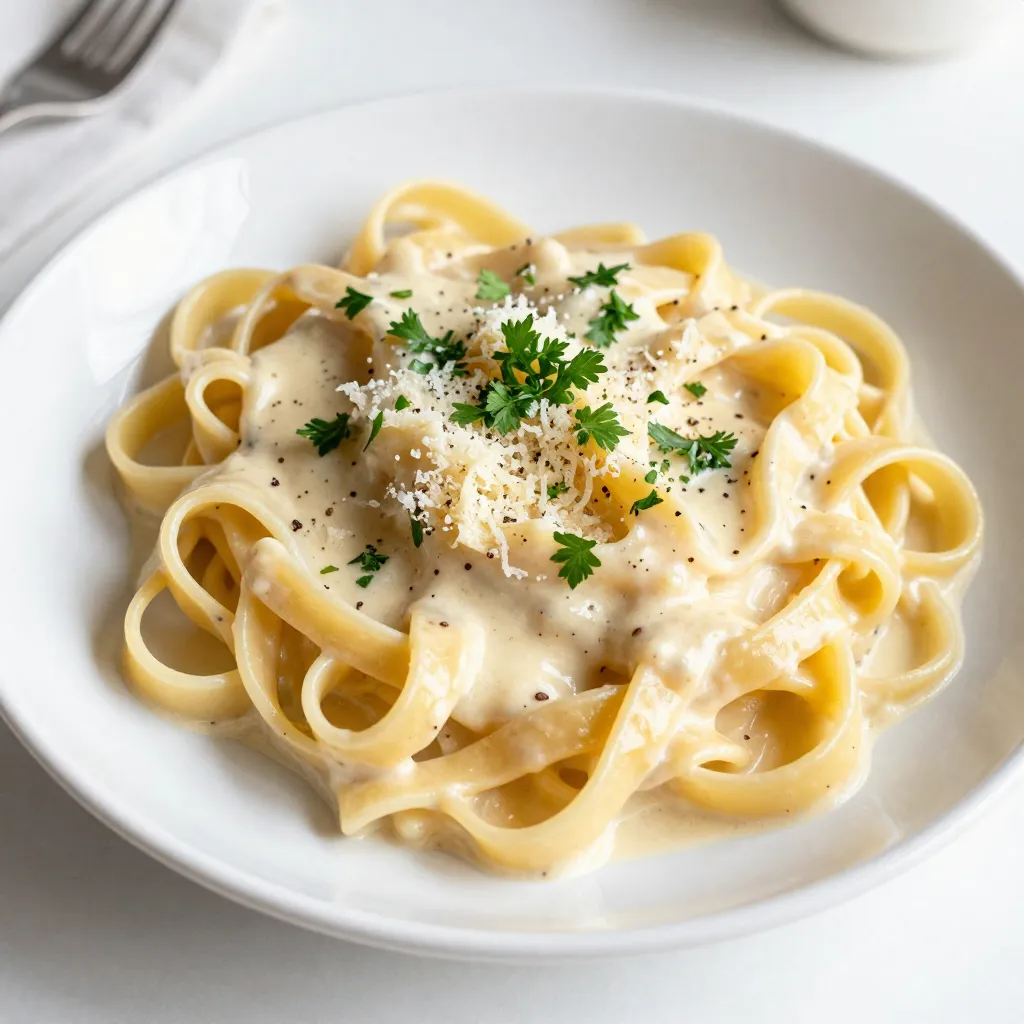 Creamy Garlic Parmesan Pasta Simple and Savory Treat