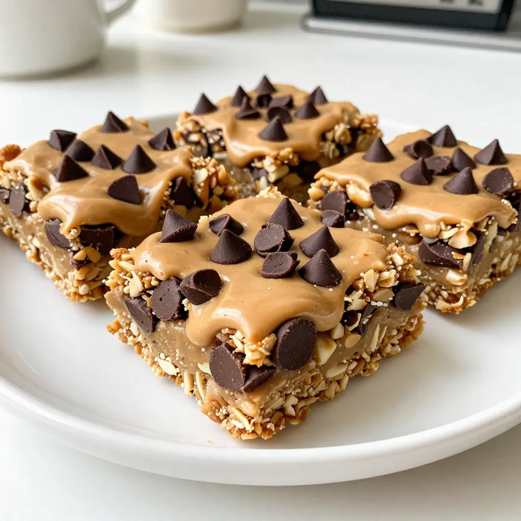 Peanut Butter Chocolate Chip Granola Bars Recipe