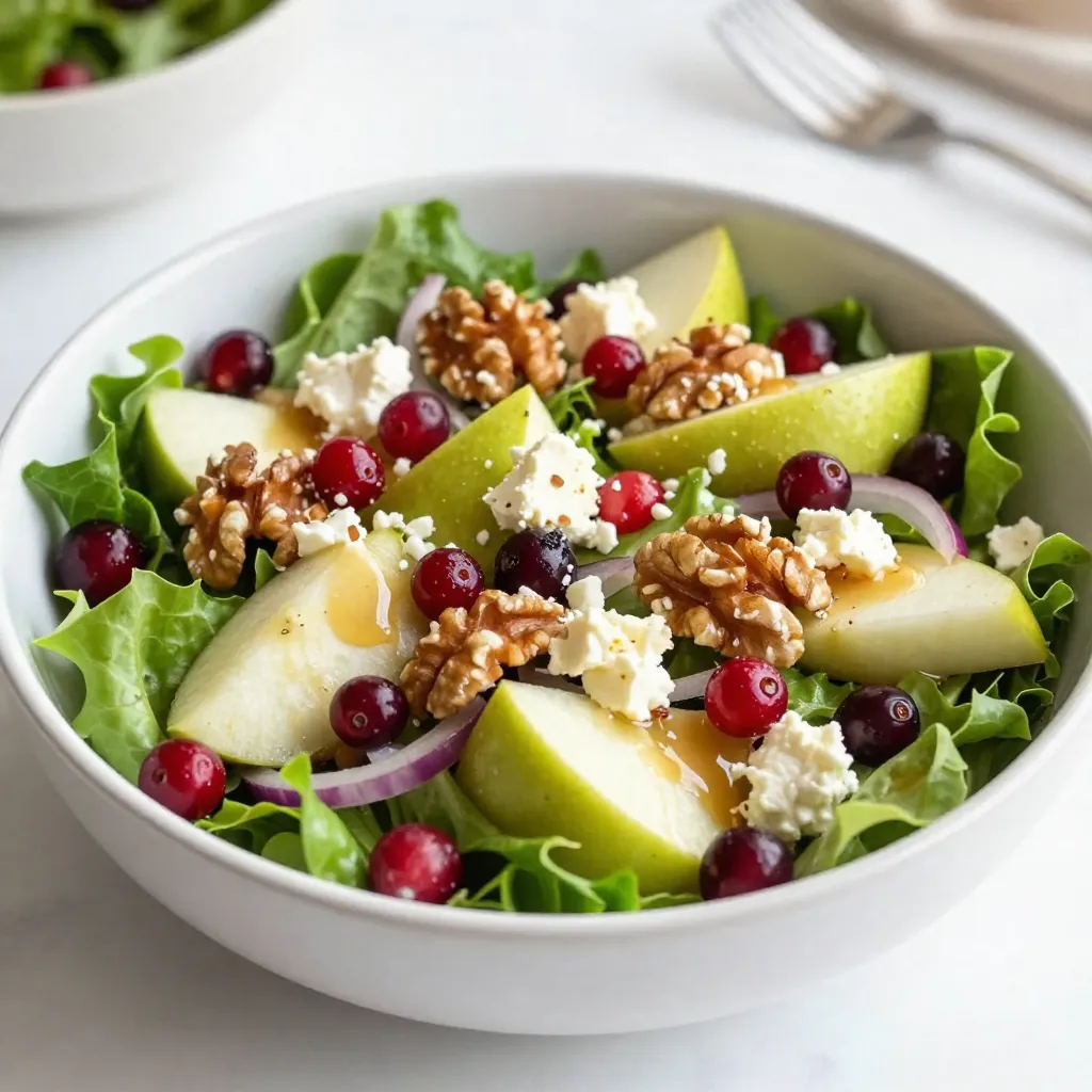 Apple Cranberry Walnut Salad Fresh and Flavorful Treat