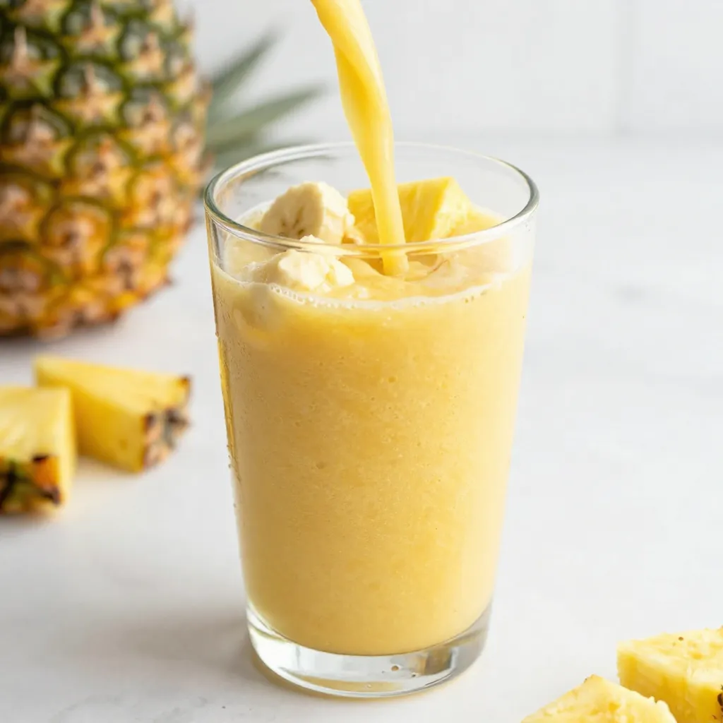 Pineapple Ginger Smoothie Refreshing and Nutritious Drink