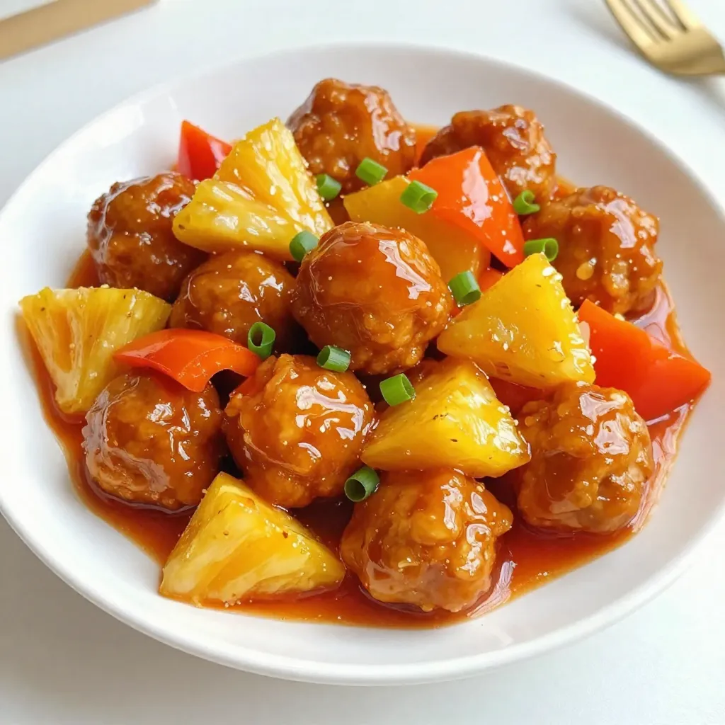 Savory Sweet and Sour Chicken Meatballs Recipe