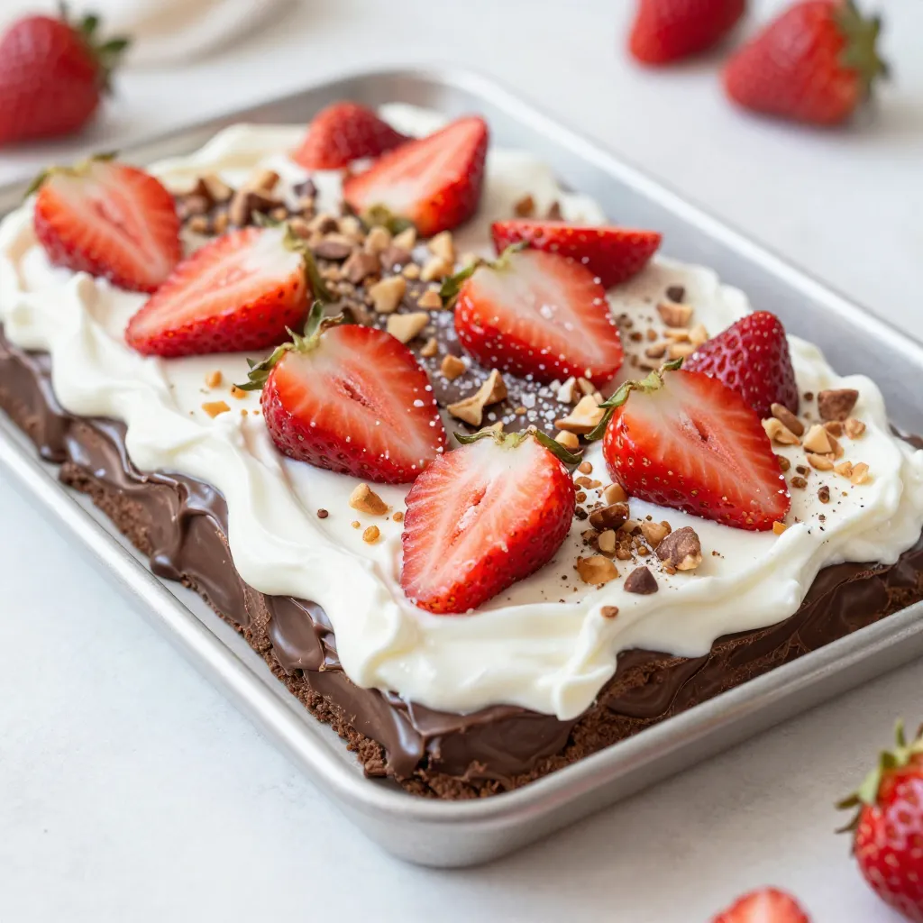 Chocolate Strawberry Yogurt Bark Tasty Frozen Treat