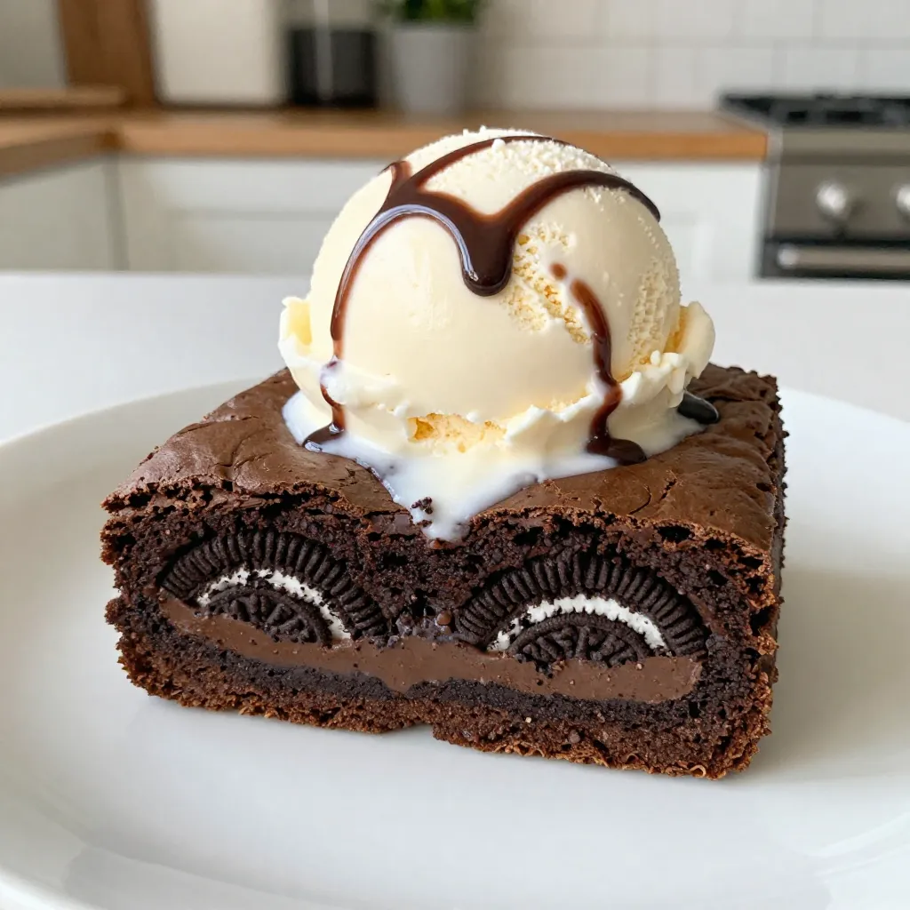 Oreo Stuffed Brownies Irresistible Chocolate Delight