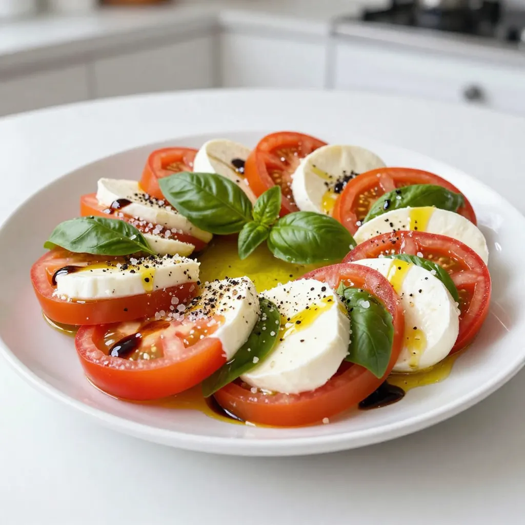 Tomato Basil Mozzarella Salad Fresh and Flavorful Dish