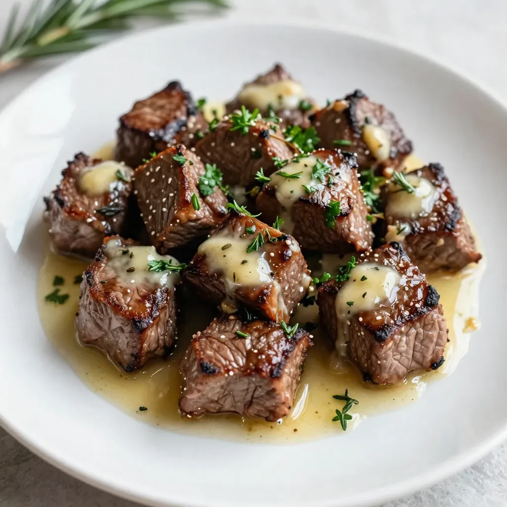 Garlic Butter Herb Steak Bites Savory and Easy Recipe