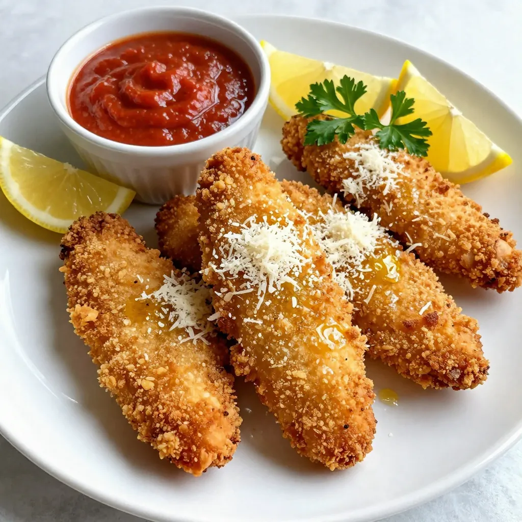 Parmesan Crusted Chicken Tenders Crispy and Juicy
