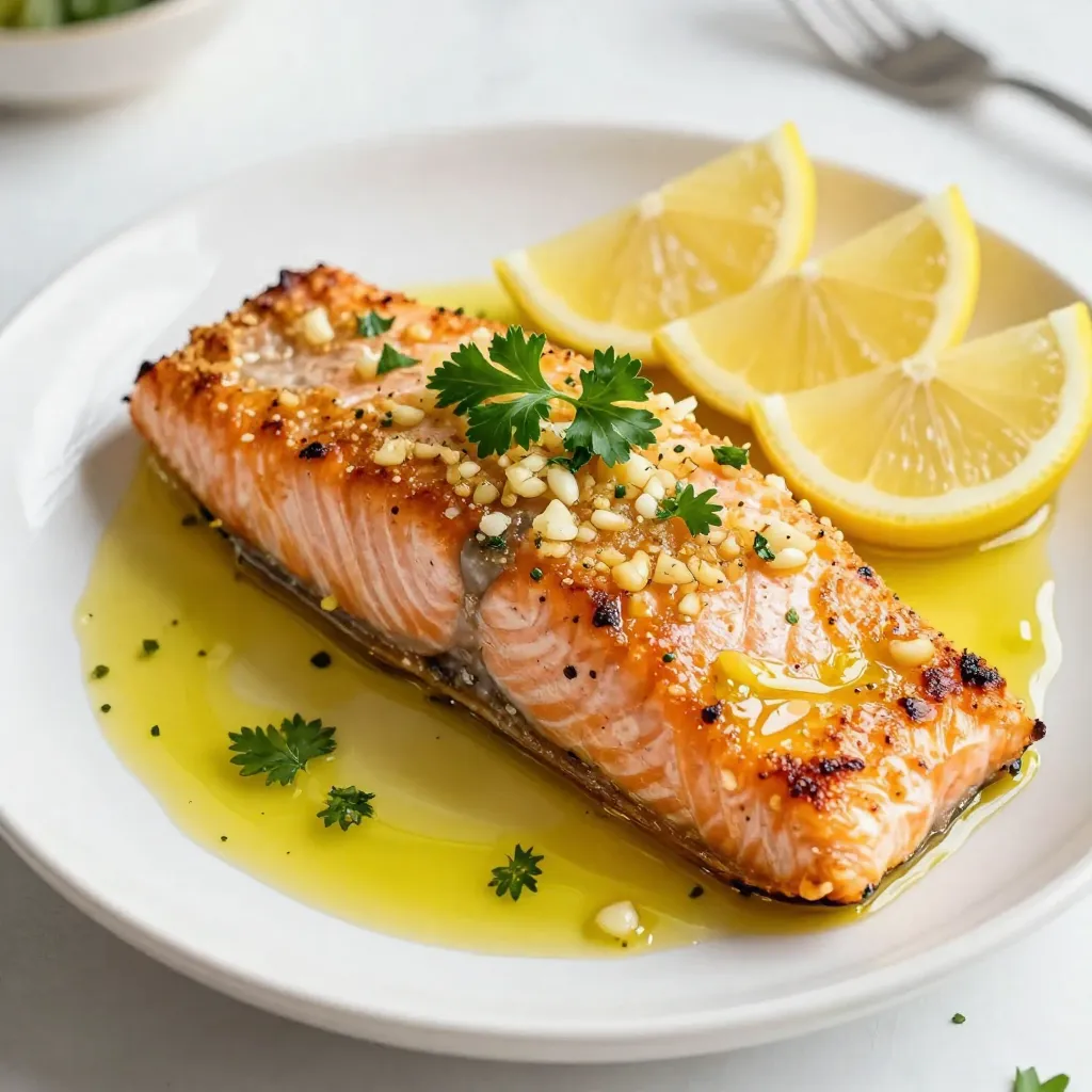 Lemon Garlic Roasted Salmon Flavorful and Simple Dish