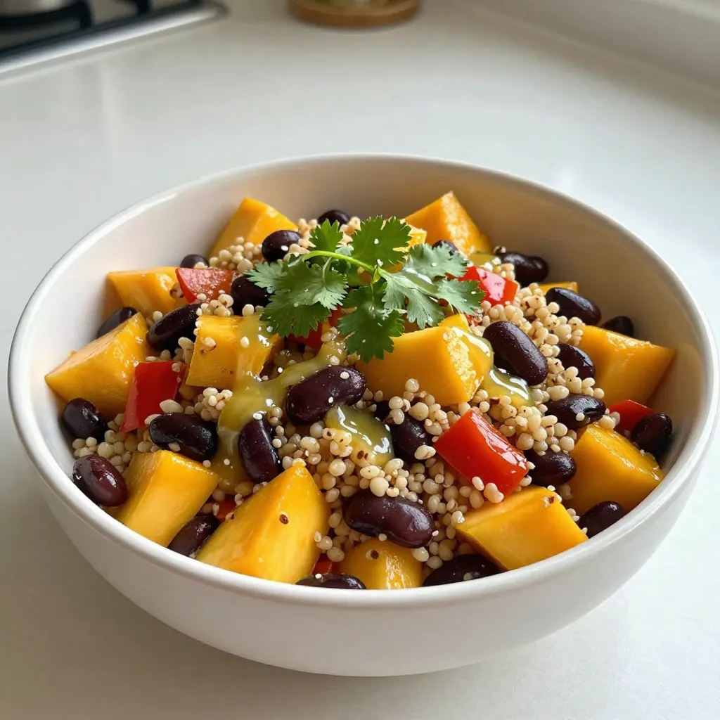 Mango Black Bean Quinoa Salad Flavorful Fresh Dish