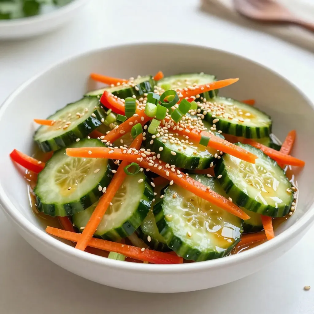 Asian Sesame Cucumber Salad Crisp and Refreshing Delight