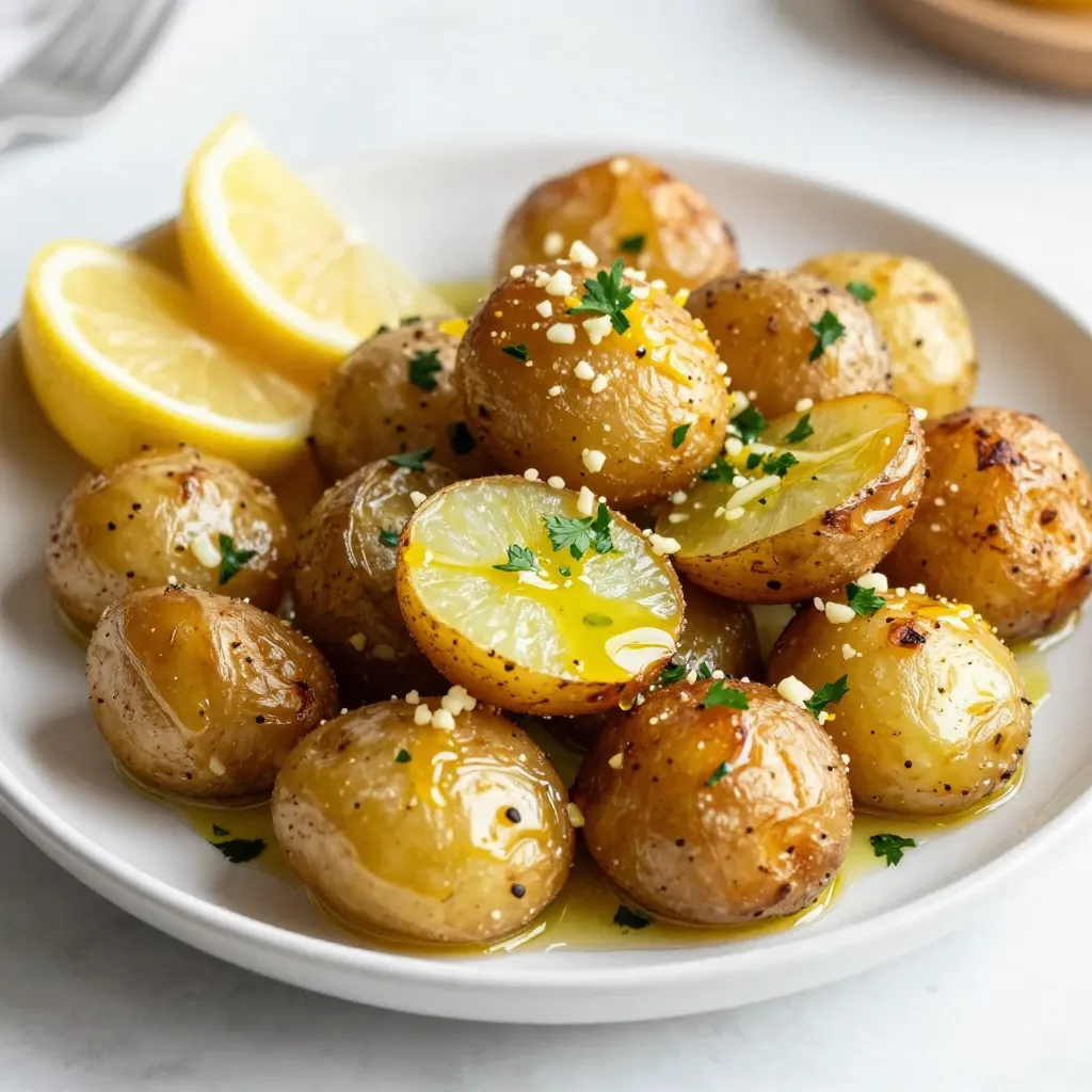 Greek Lemon Roasted Potatoes Flavorful Side Dish