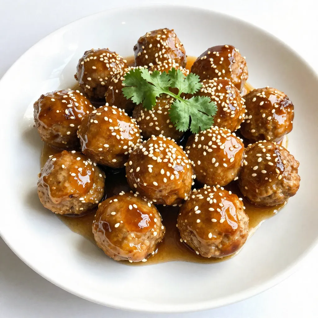 Honey Garlic Sesame Meatballs Tasty and Simple Recipe
