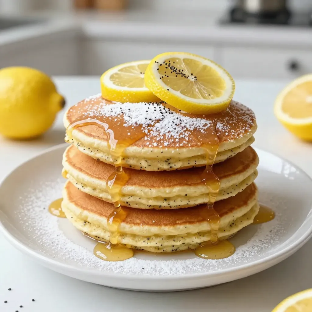 Lemon Poppy Seed Pancakes Fluffy and Flavorful Treat