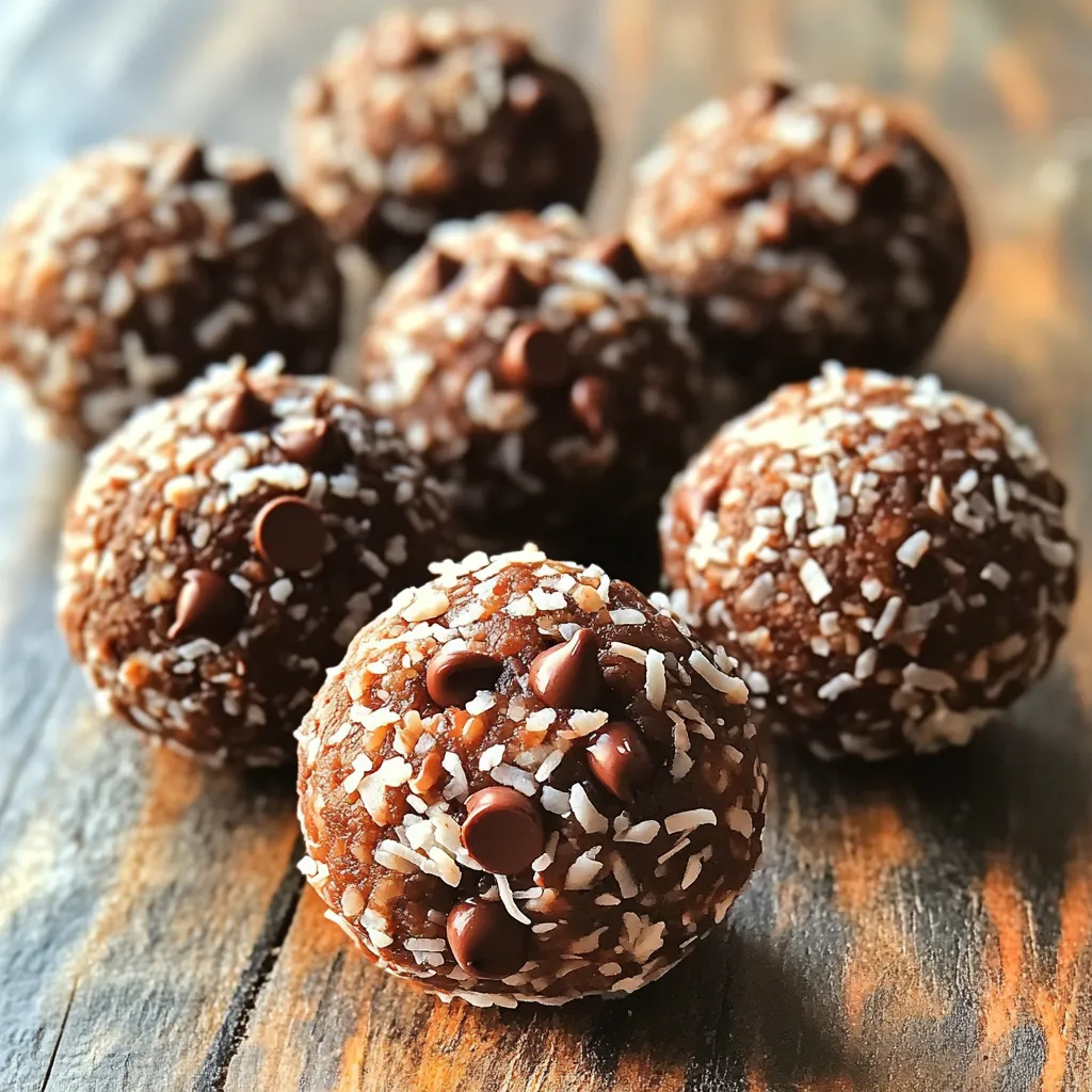 No-Bake Chocolate Coconut Energy Balls Easy Recipe