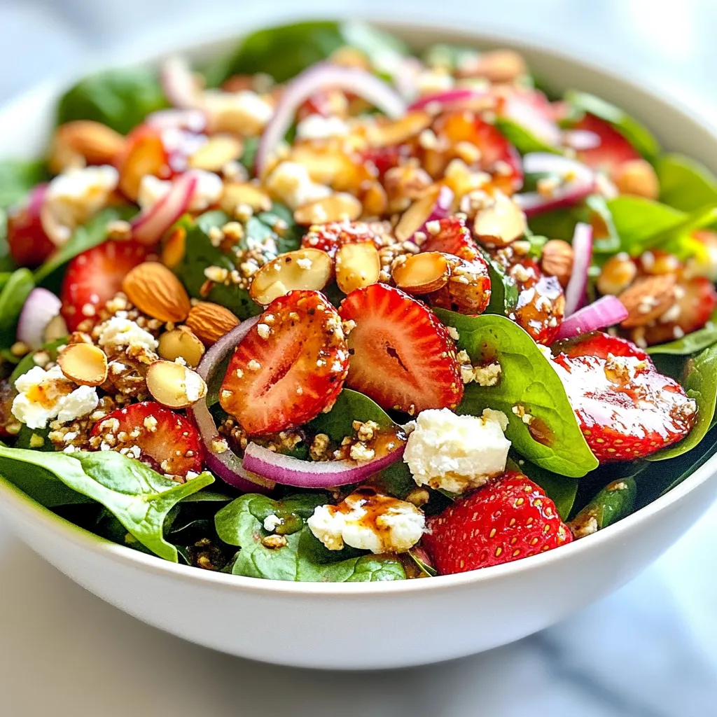 Strawberry Spinach Salad Fresh and Vibrant Delight