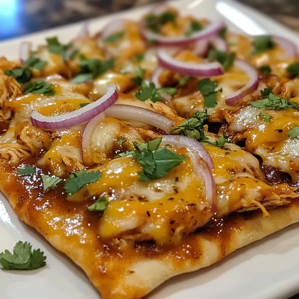 BBQ Chicken Flatbread Flavorful and Quick Meal