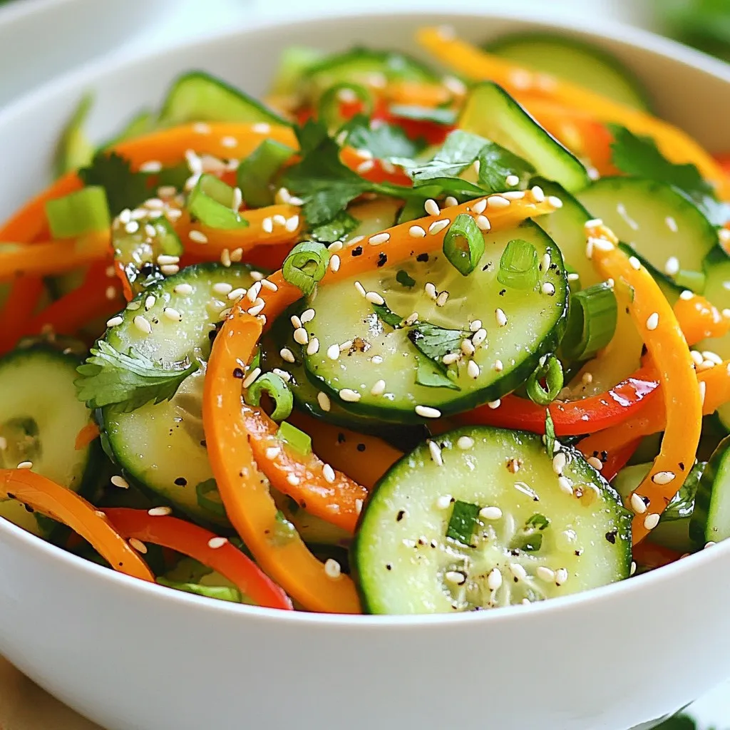 Crunchy Asian Cucumber Salad Fresh and Flavorful Dish