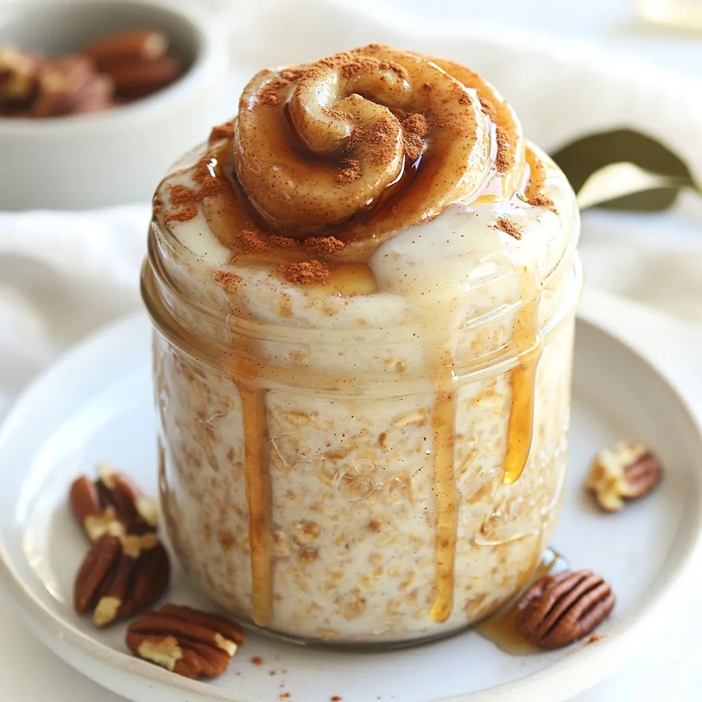 Cinnamon Roll Overnight Oats Easy and Delicious Recipe