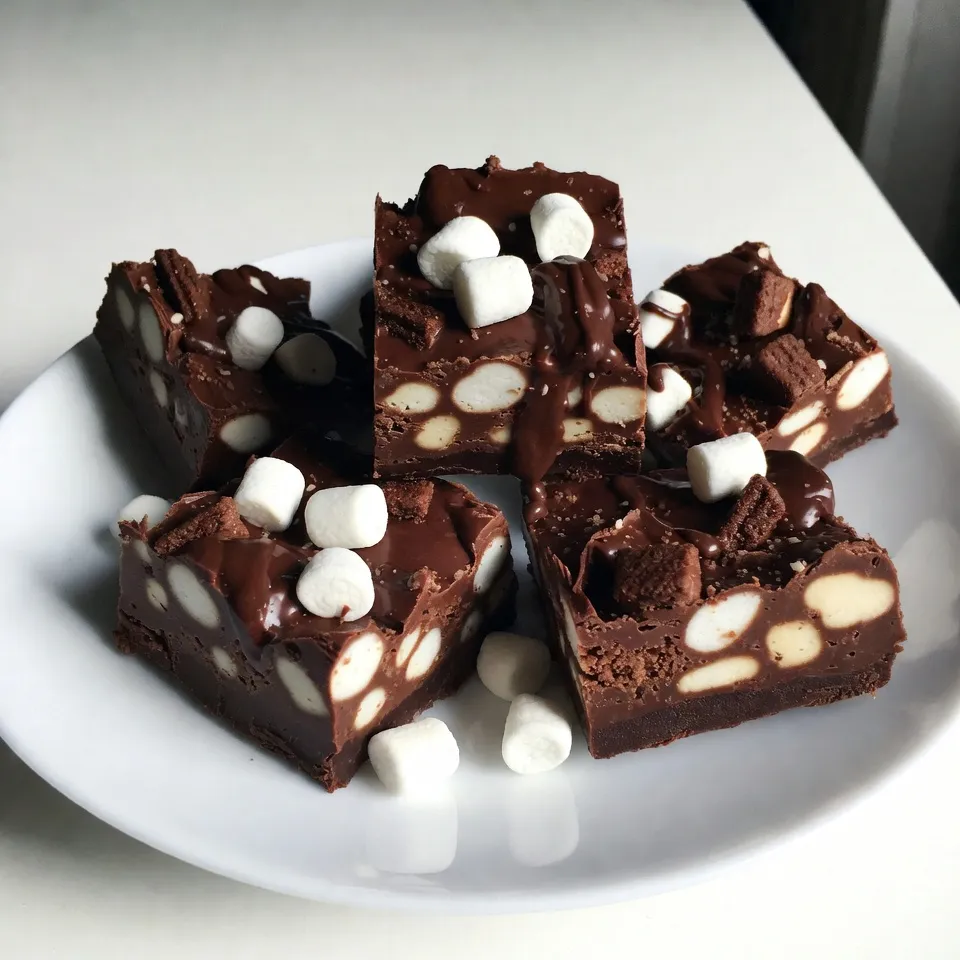 Chocolate Marshmallow Rocky Road Fudge Delight